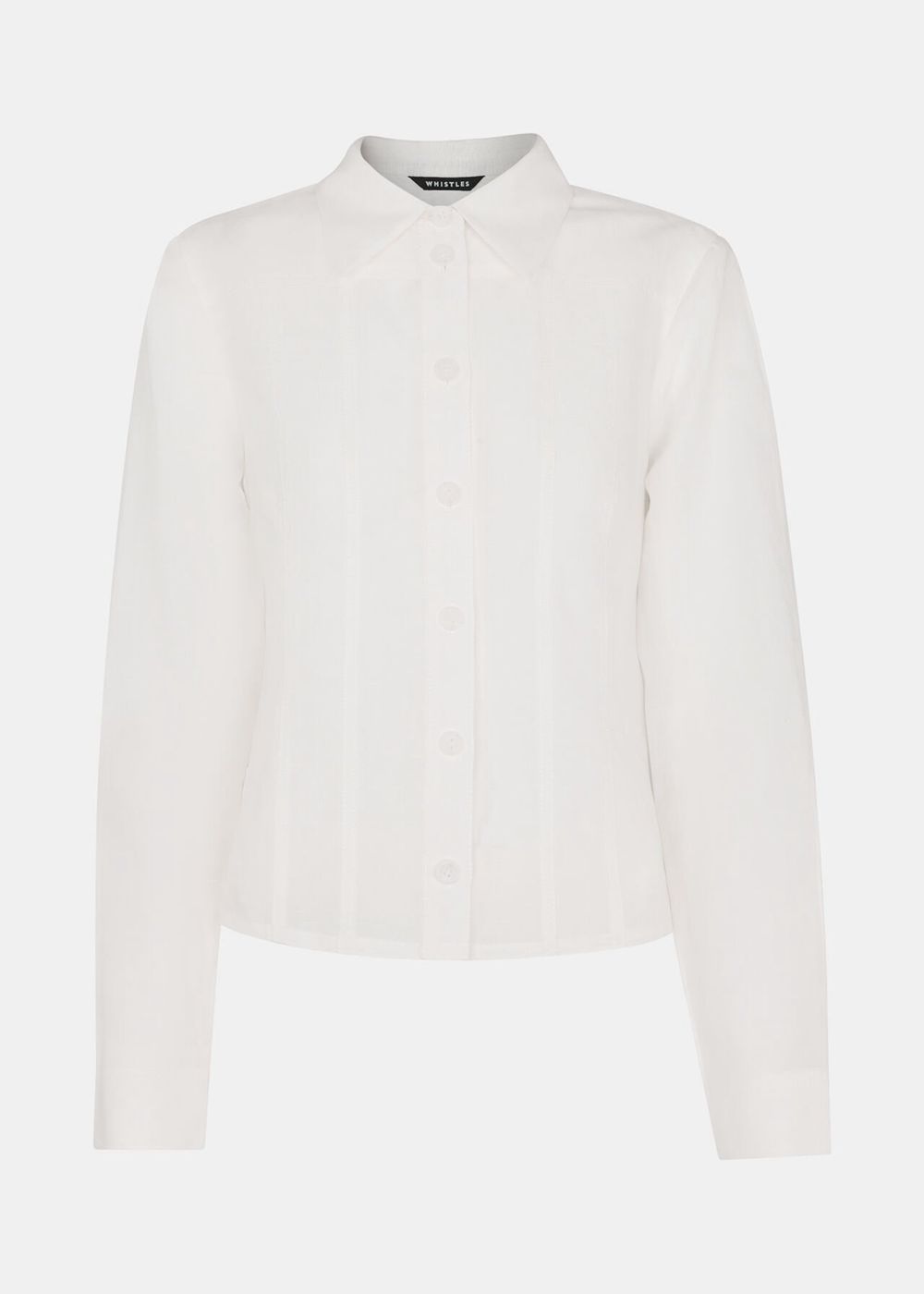 Whistles Cloe Seam Detail Shirts White | US-57809KHLO