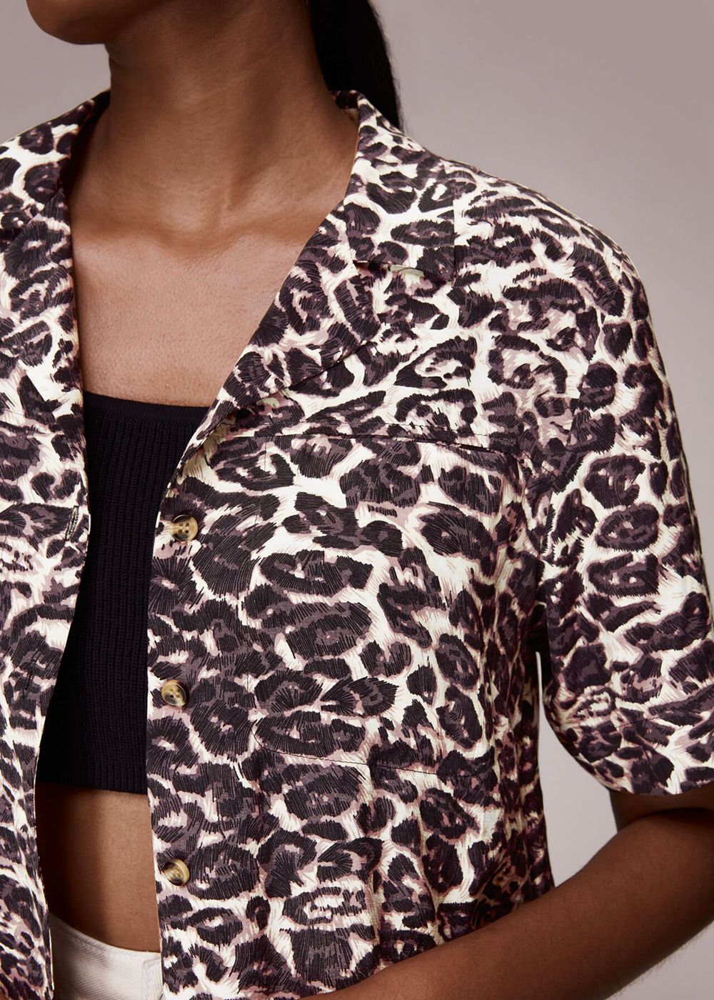 Whistles Clouded Leopard Print Shirts Multicolor | US-18025PUCX