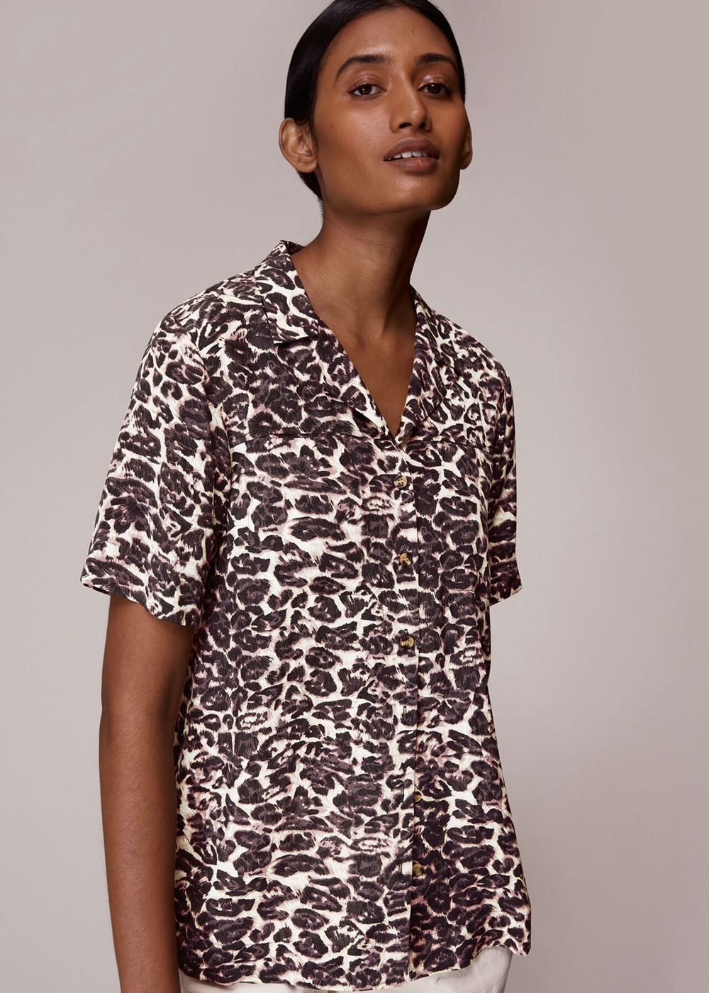 Whistles Clouded Leopard Print Shirts Multicolor | US-18025PUCX