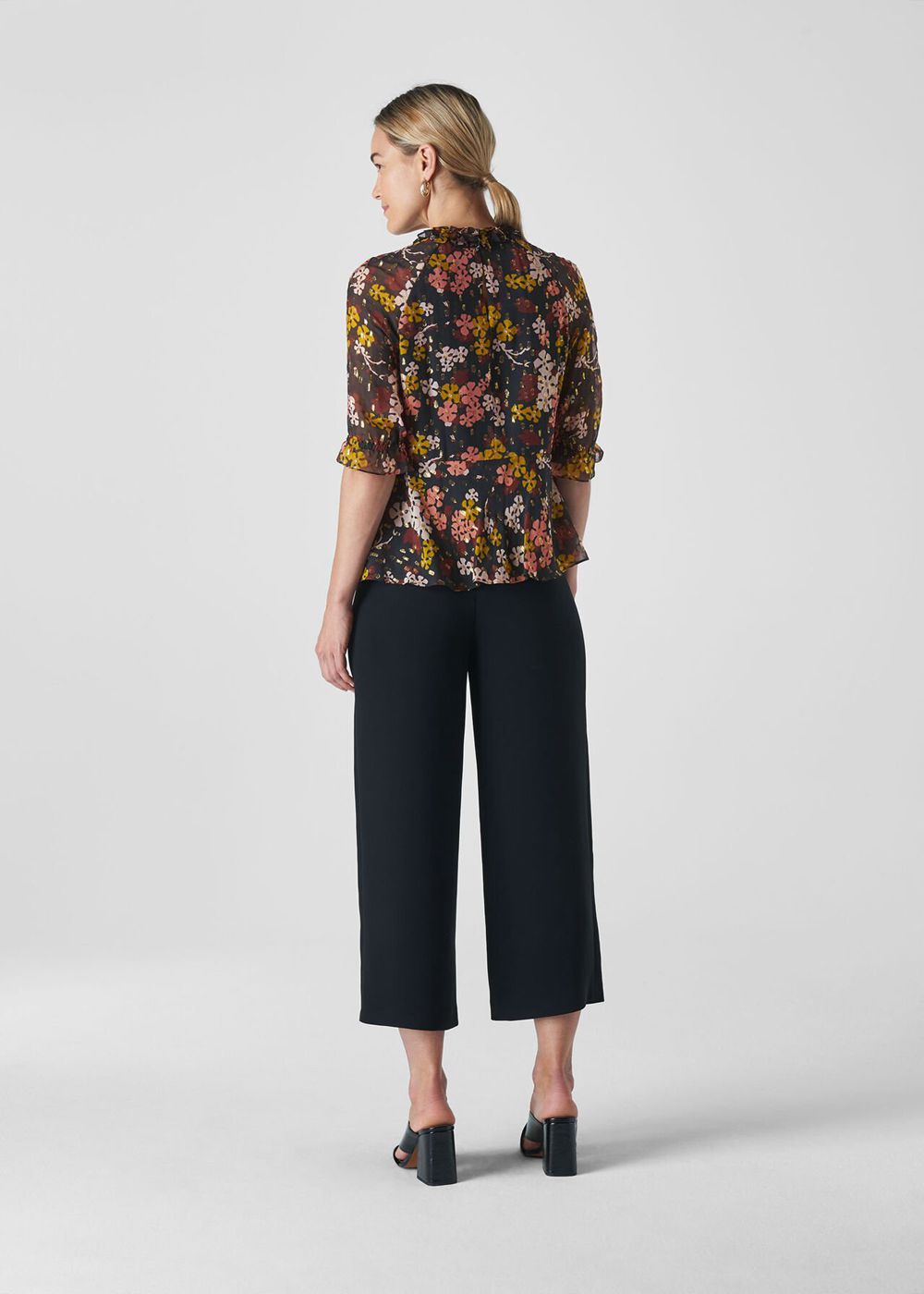 Whistles Clover Floral Silk Mix Top Multicolor | US-09843LZDY