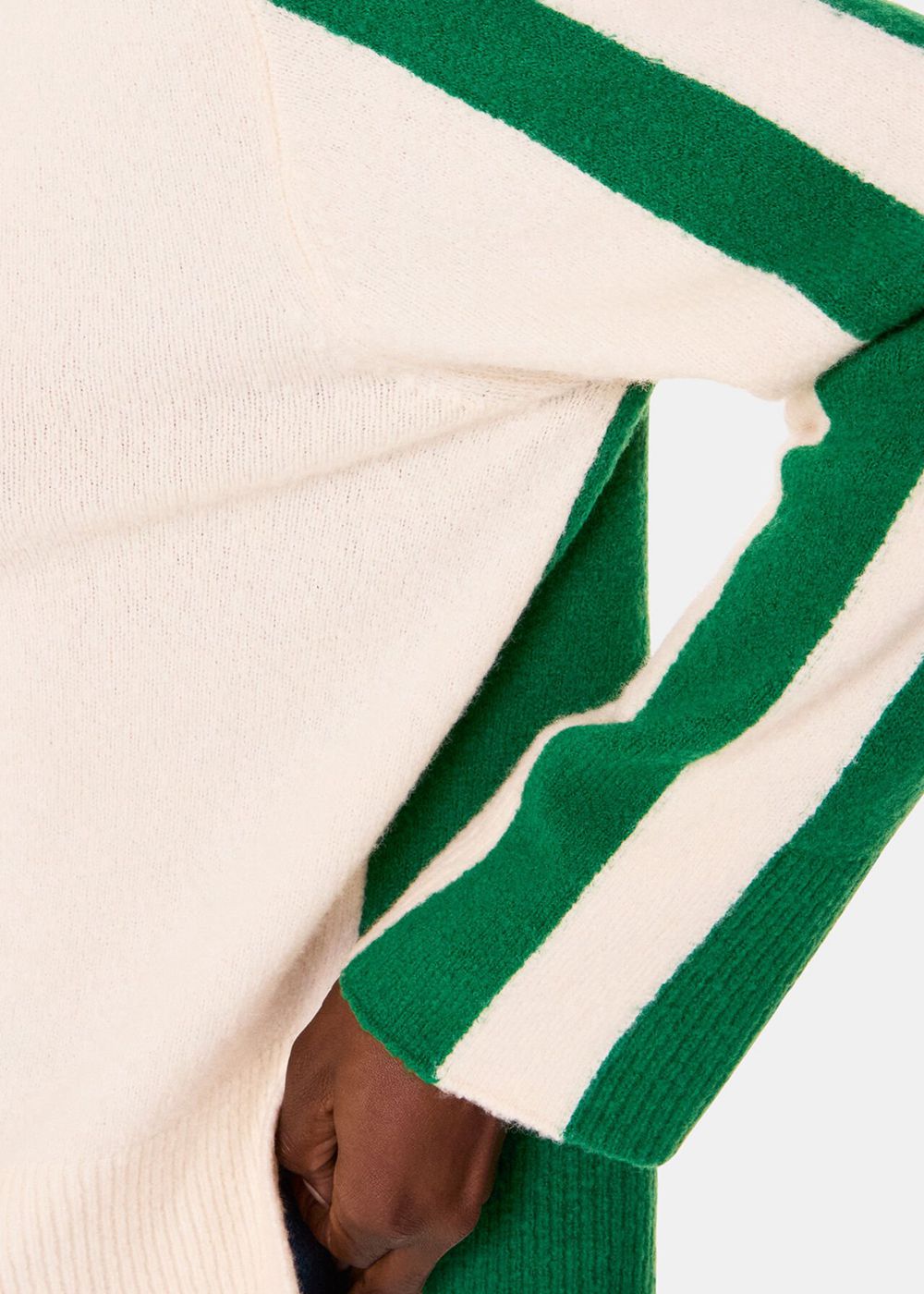 Whistles Colourblock Wool Mix Knitwear Green / Multicolor | US-47098MHWB