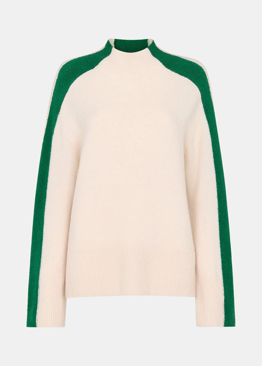 Whistles Colourblock Wool Mix Knitwear Green / Multicolor | US-47098MHWB