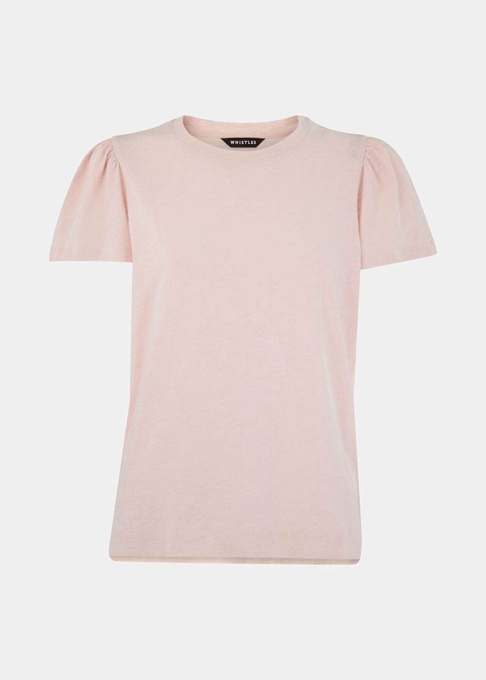 Whistles Cotton Frill Sleeve T-Shirt Pink | US-38759UOTQ