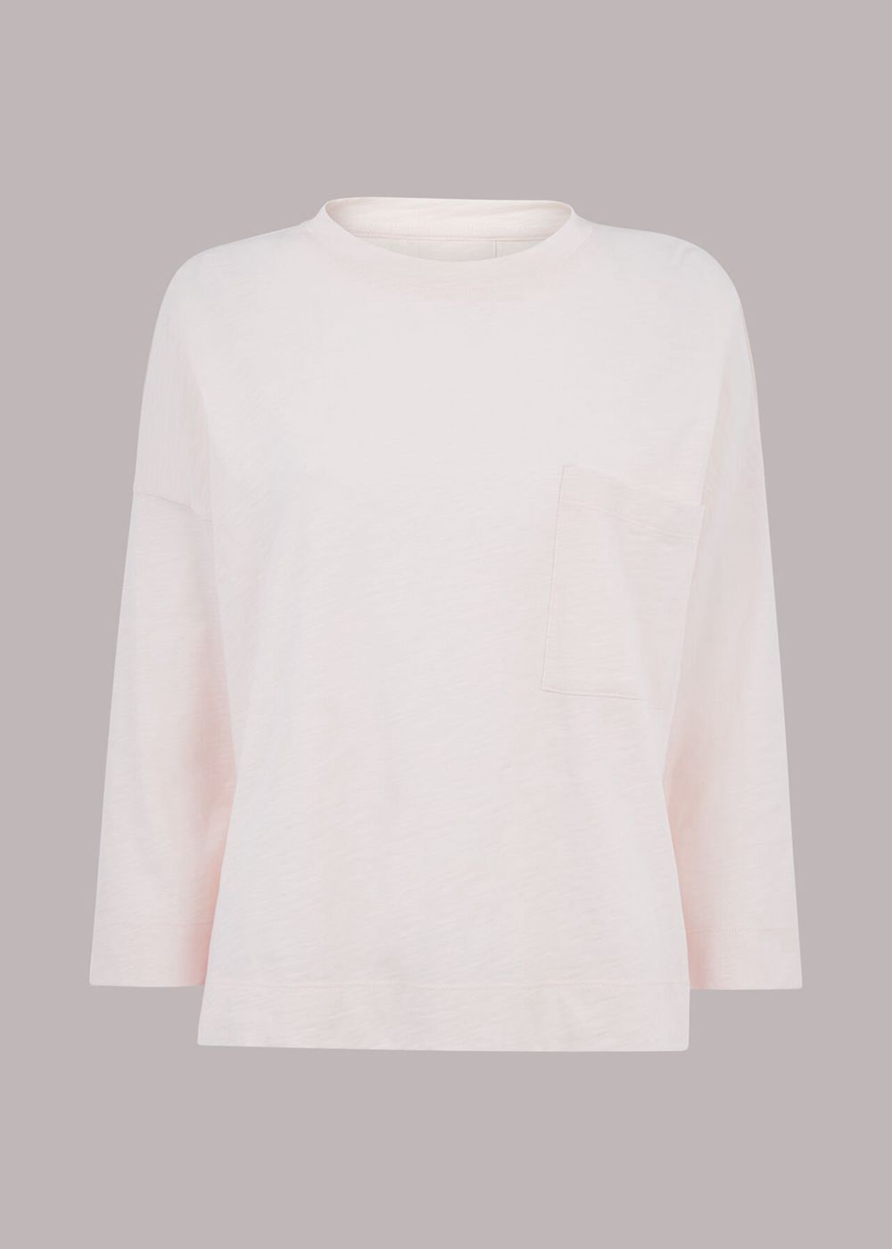 Whistles Cotton Patch Pocket Top Pink | US-26843XLOZ