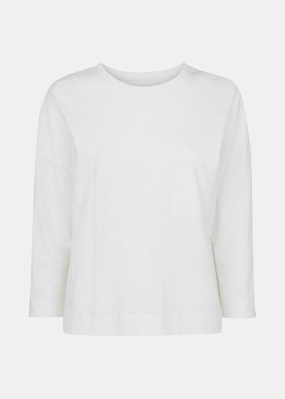 Whistles Cotton Patch Pocket Top White | US-70952UNKM