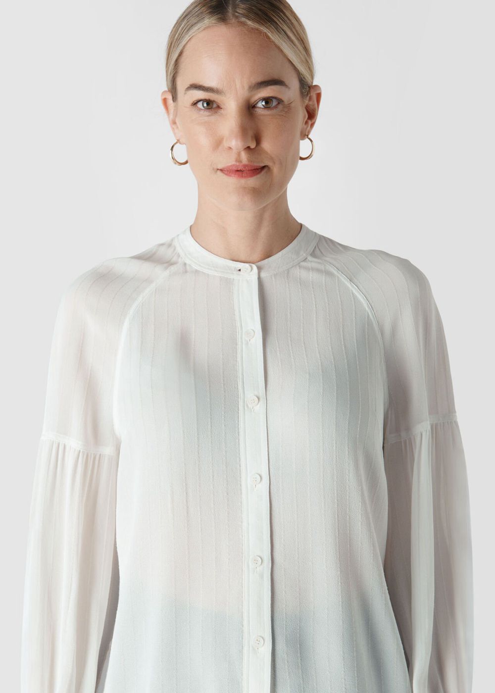 Whistles Cristen Stripe Blouse White / Multicolor | US-91752XMZI