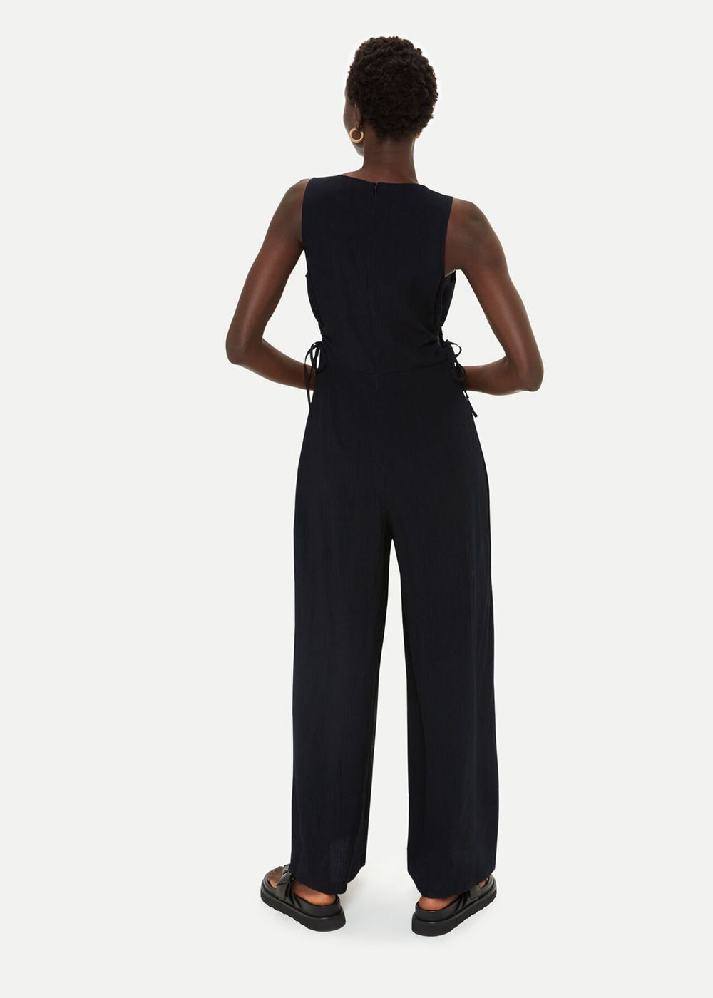 Whistles Cut Out Jumpsuit Black | US-29806LBXE