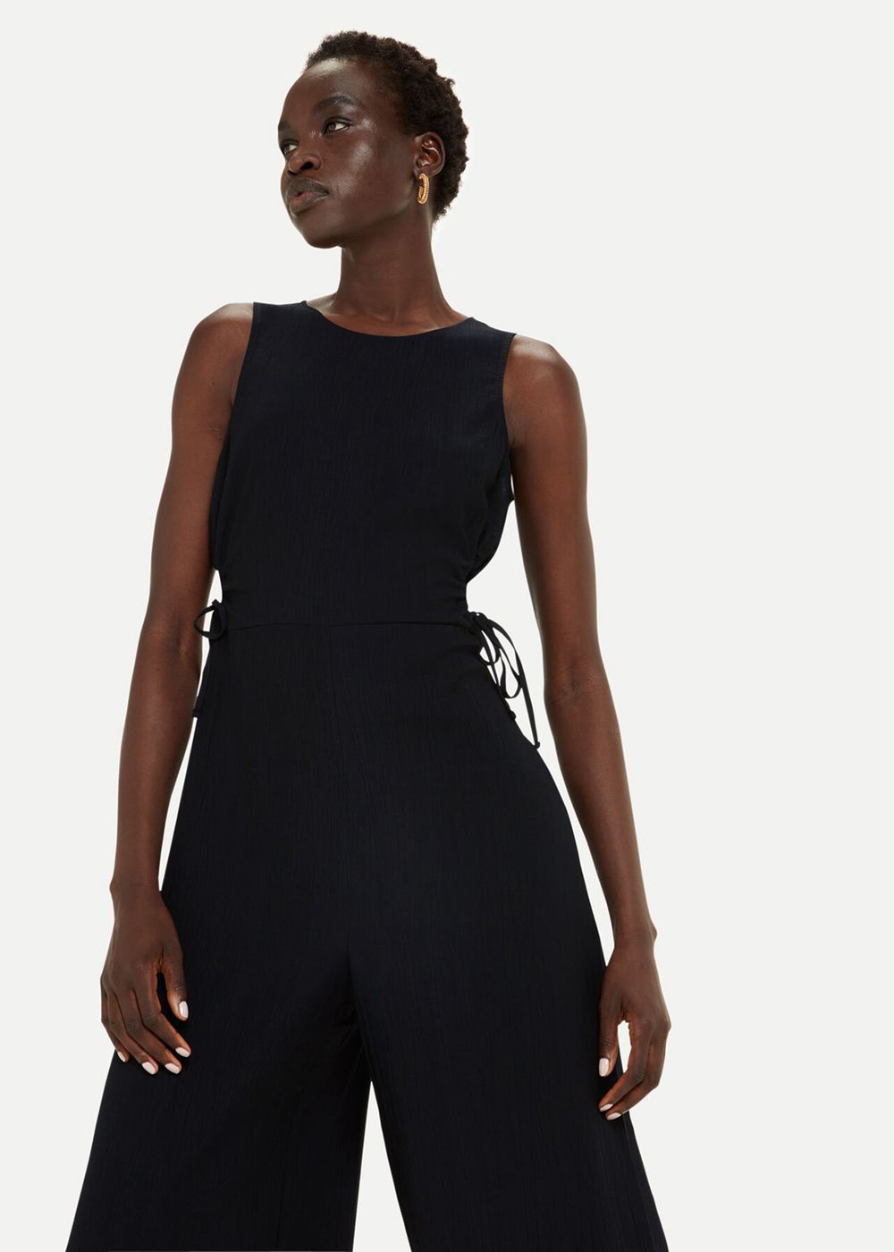 Whistles Cut Out Jumpsuit Black | US-29806LBXE