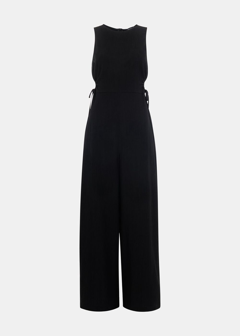 Whistles Cut Out Jumpsuit Black | US-29806LBXE