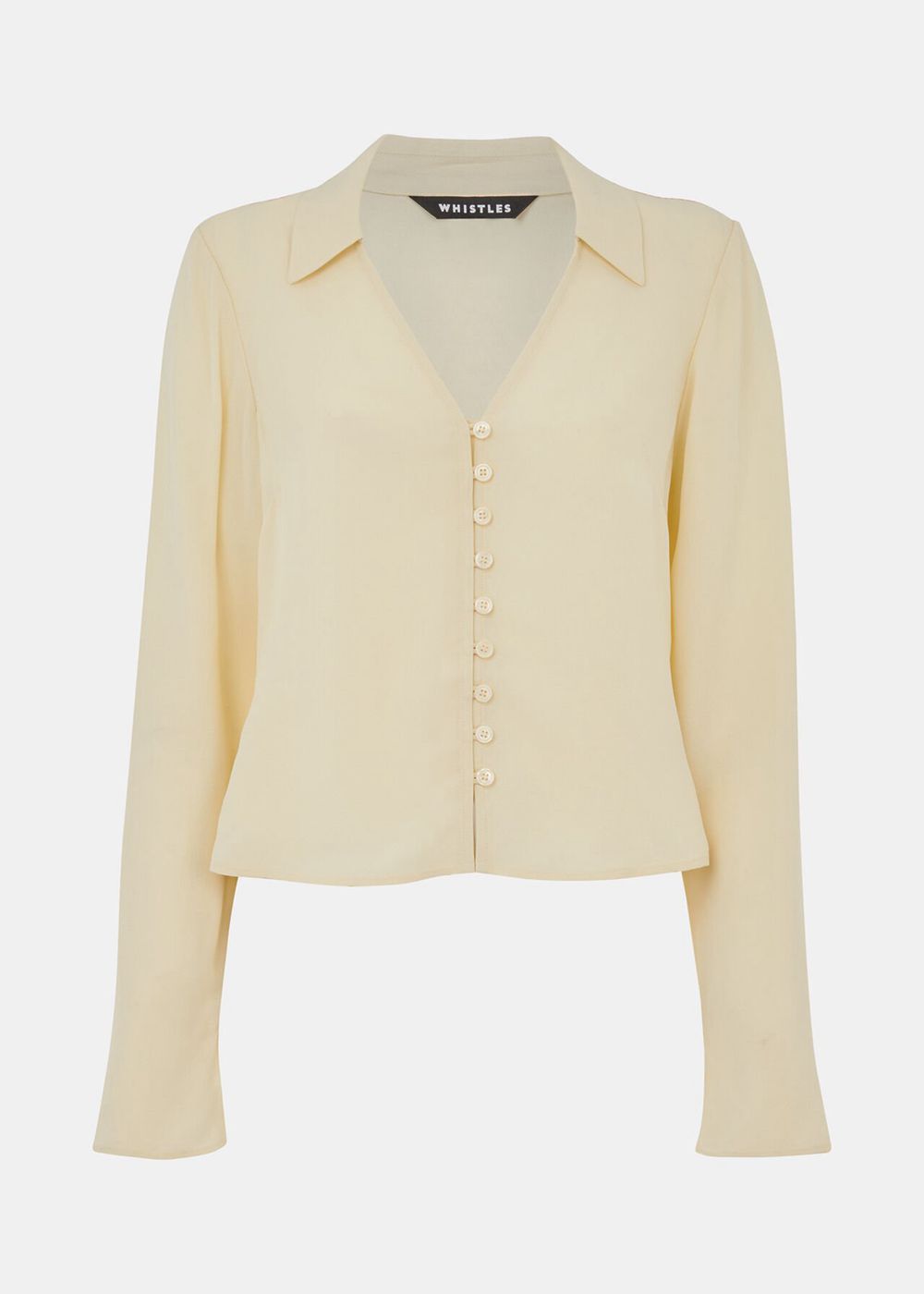 Whistles Daphne Button Front Shirts Neutral | US-40897GOUS