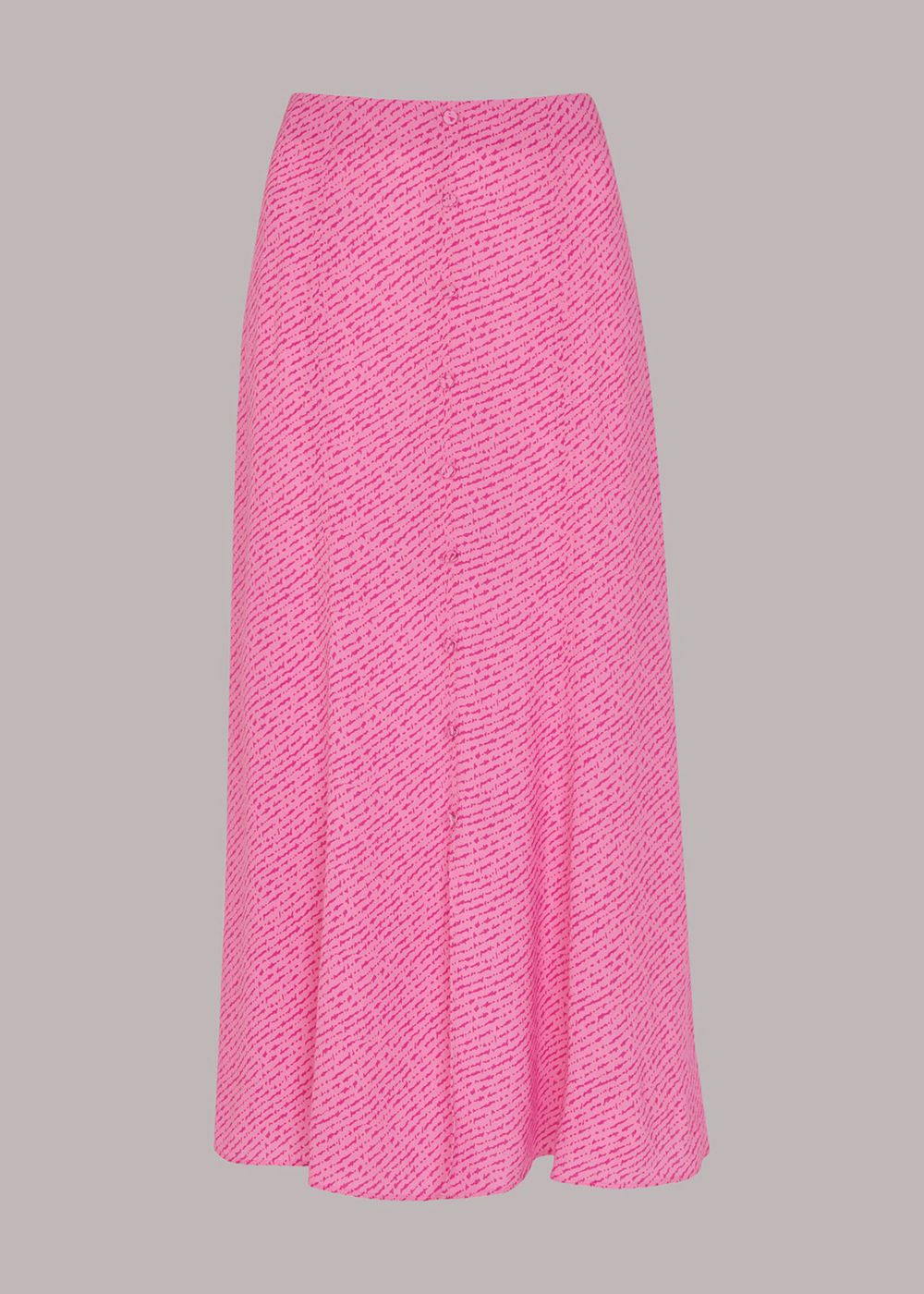 Whistles Diagonal Fleck Button Skirts Pink / Multicolor | US-85924CROF