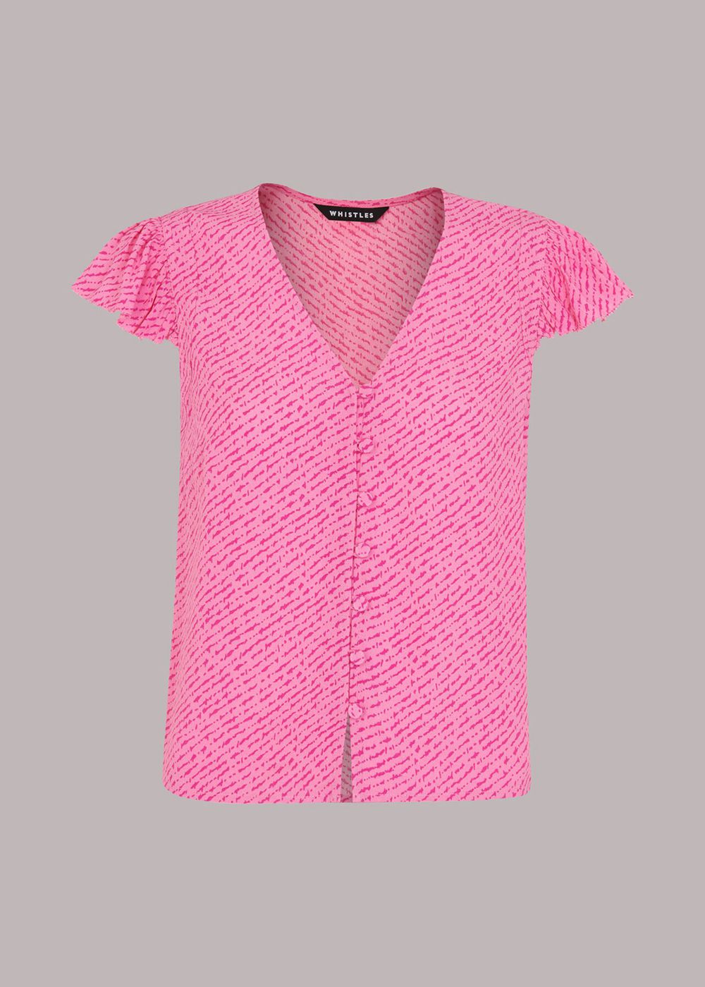 Whistles Diagonal Fleck Top Pink / Multicolor | US-34709DZKN