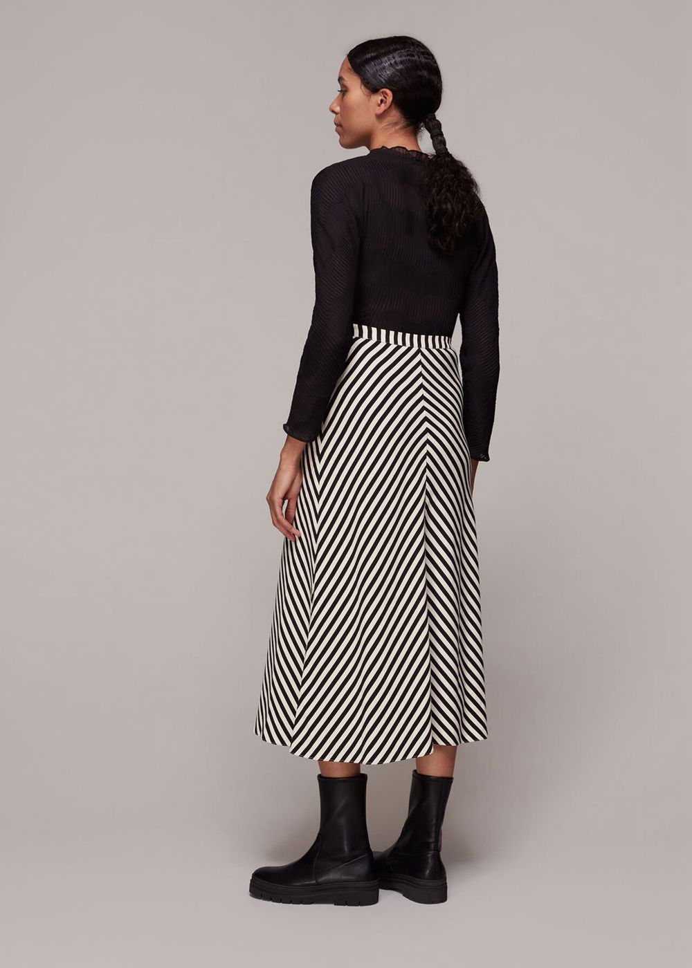 Whistles Diagonal Stripe Skirts Multicolor | US-78624DQBU