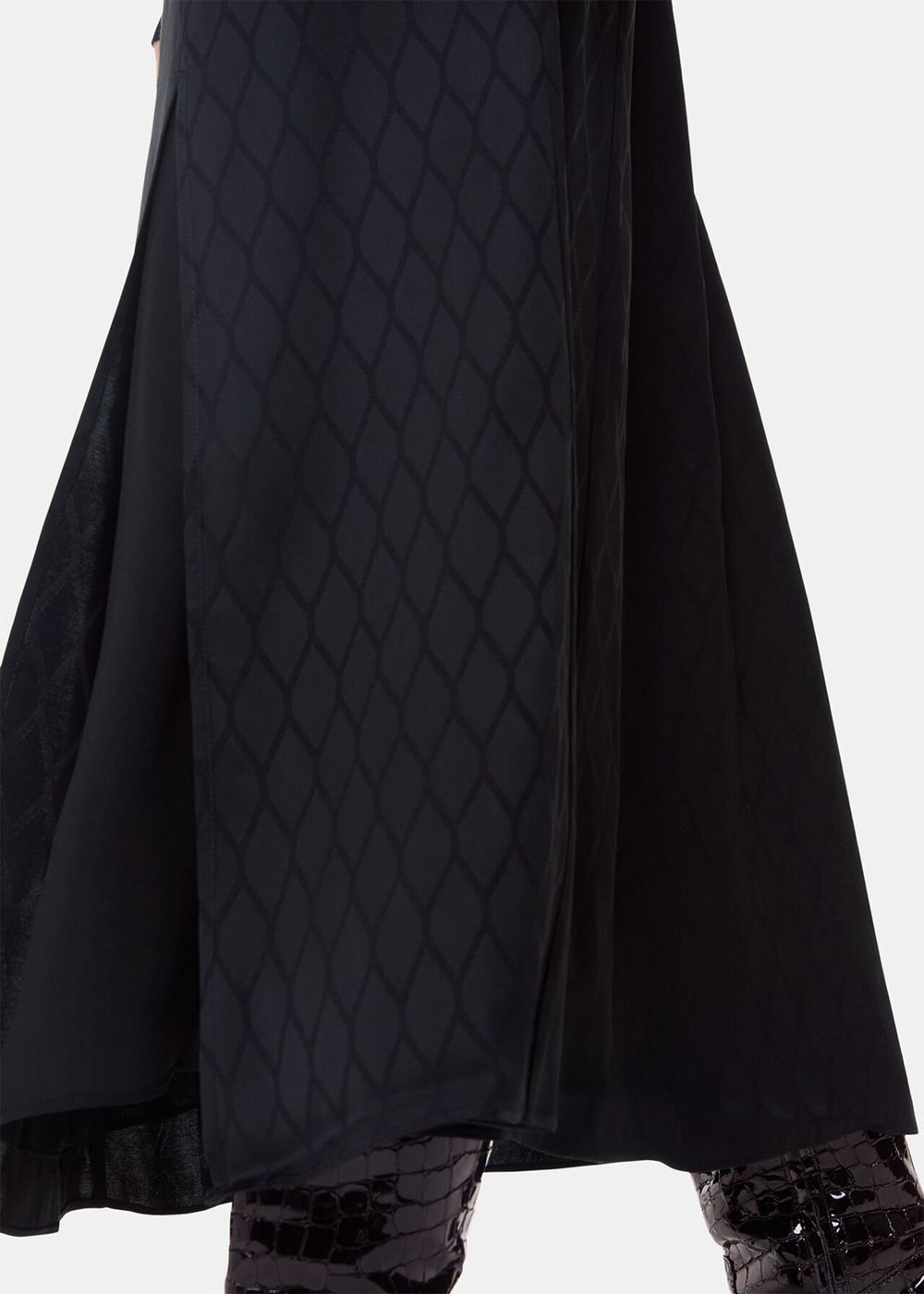 Whistles Diamond Jacquard Midi Skirts Black | US-28369NTJA