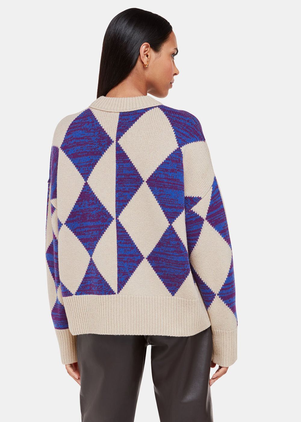 Whistles Diamond Knitwear Blue / Multicolor | US-37864RNUL