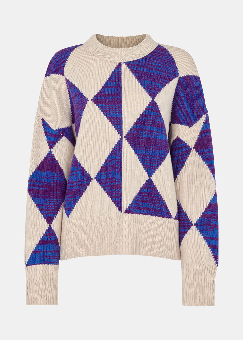 Whistles Diamond Knitwear Blue / Multicolor | US-37864RNUL