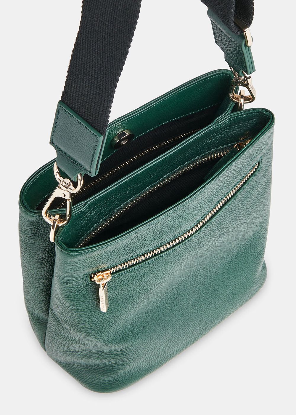 Whistles Dion Bucket Bags Dark Green | US-36471RCTB