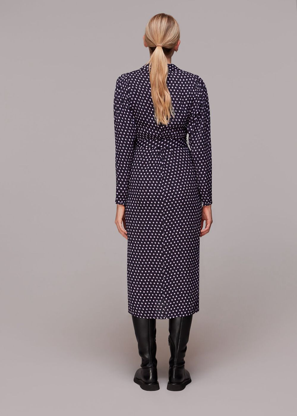 Whistles Dotted Spot Print Shirt Dress Multicolor | US-38675EJGD