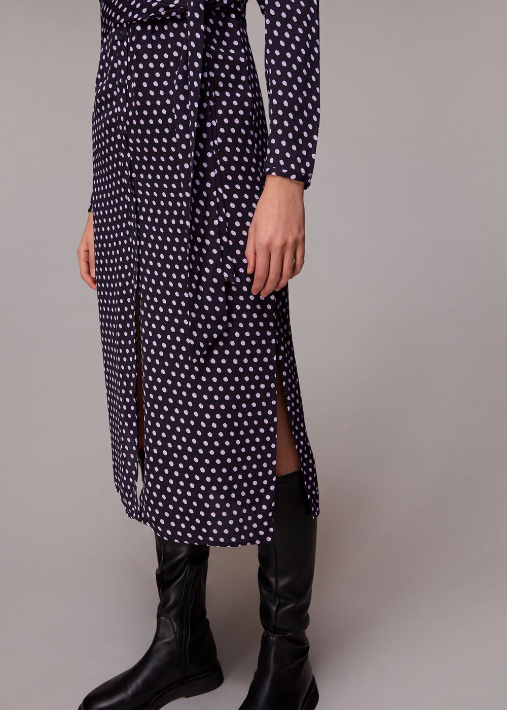 Whistles Dotted Spot Print Shirt Dress Multicolor | US-38675EJGD