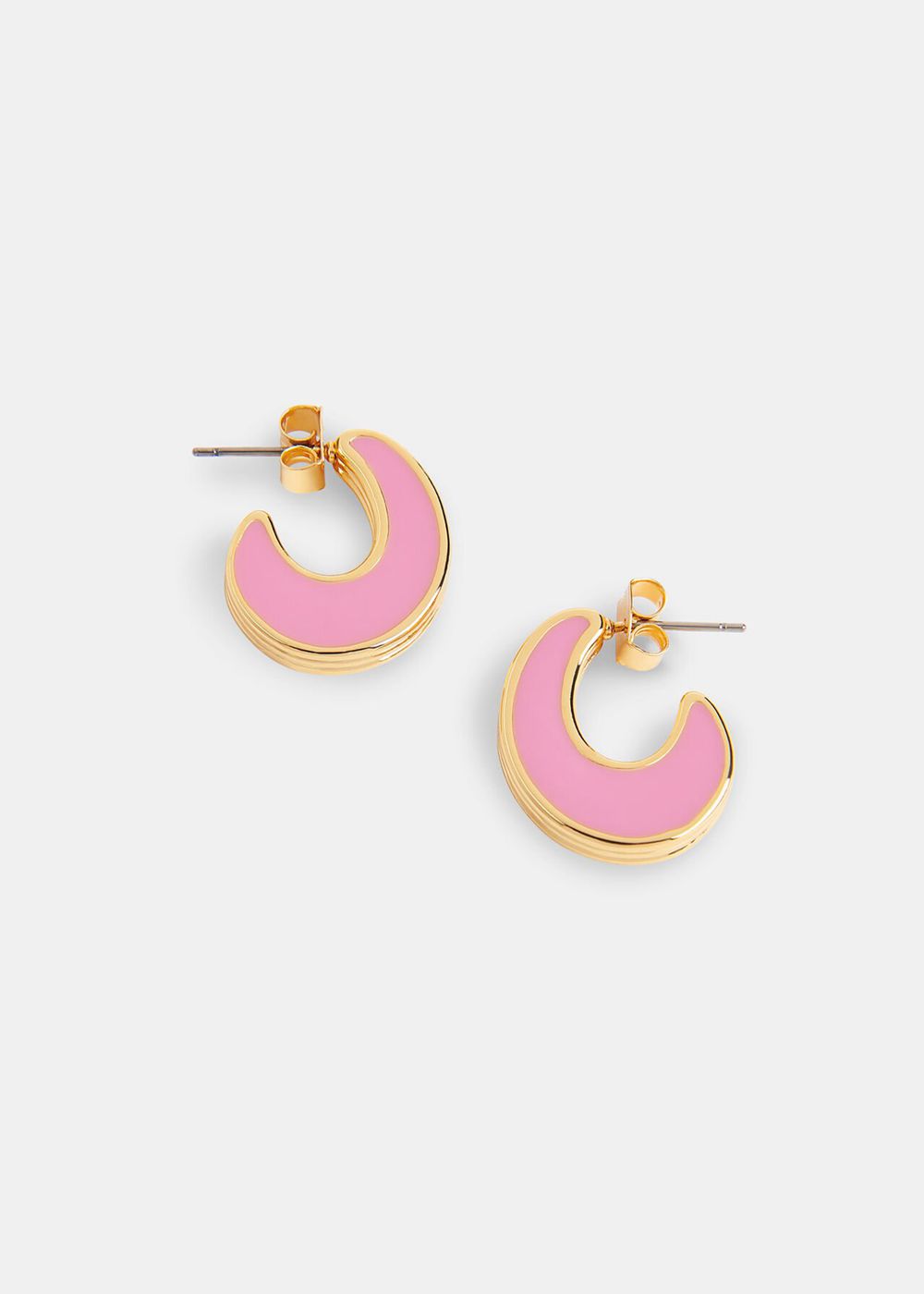 Whistles Double Enamel Earrings Pink / Multicolor | US-82409KDCV