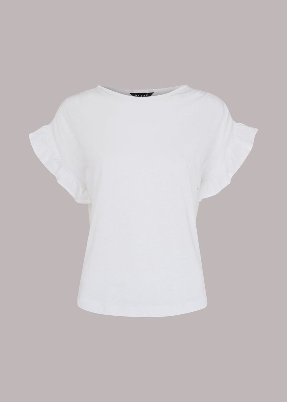 Whistles Drawstring Shoulder T-Shirt White | US-02978ZEIR