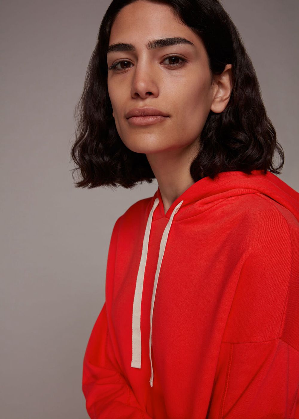 Whistles Easy Basic Hoodie Red | US-19072NLEW