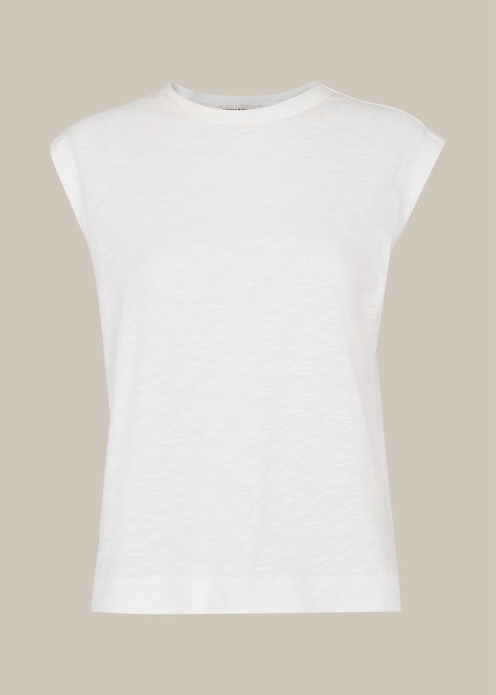 Whistles Easy Muscle Vest Top White | US-82476MKRB