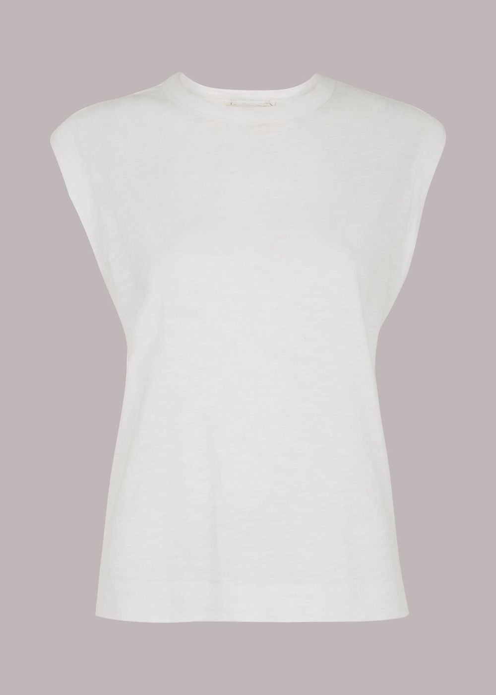 Whistles Easy Muscle Vest Top White | US-84629ISGZ