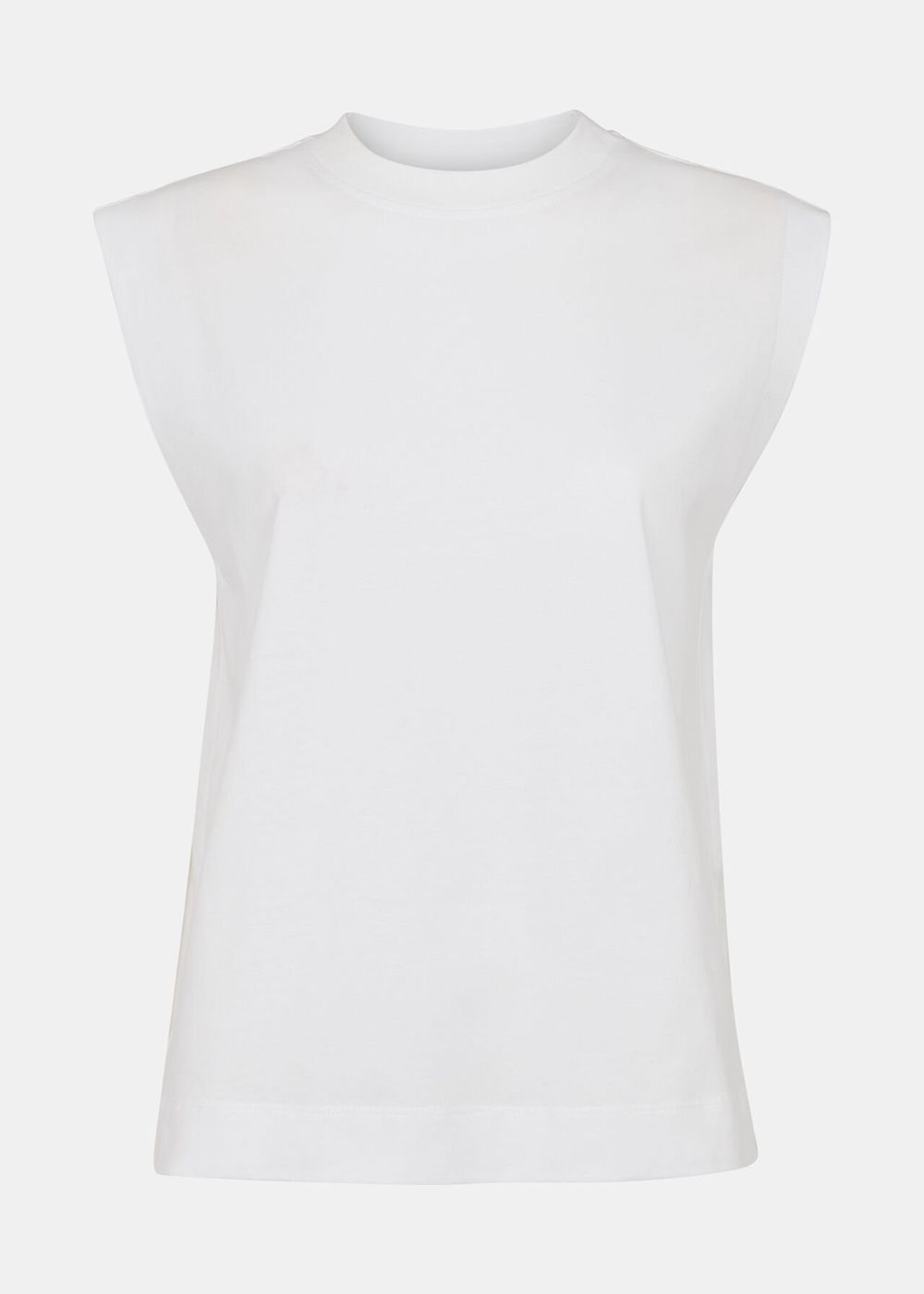 Whistles Edie Sleeveless Vest White | US-43280FVQK