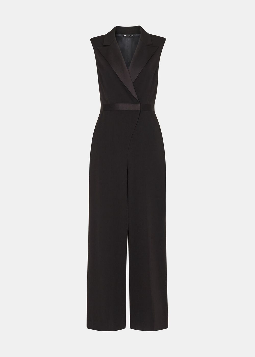 Whistles Edie Tuxedo Jumpsuit Black | US-76412OQCV