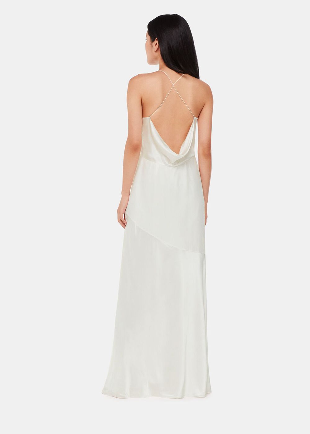 Whistles Eileen Silk Wedding Dress White / Multicolor | US-97680IEVG