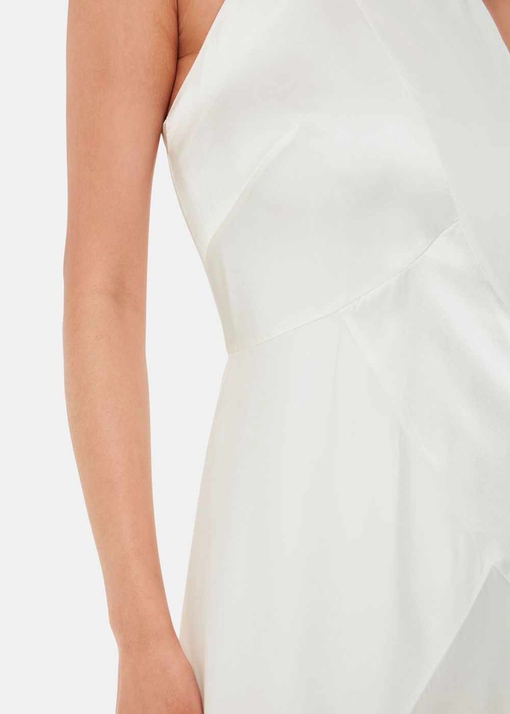 Whistles Eileen Silk Wedding Dress White / Multicolor | US-97680IEVG