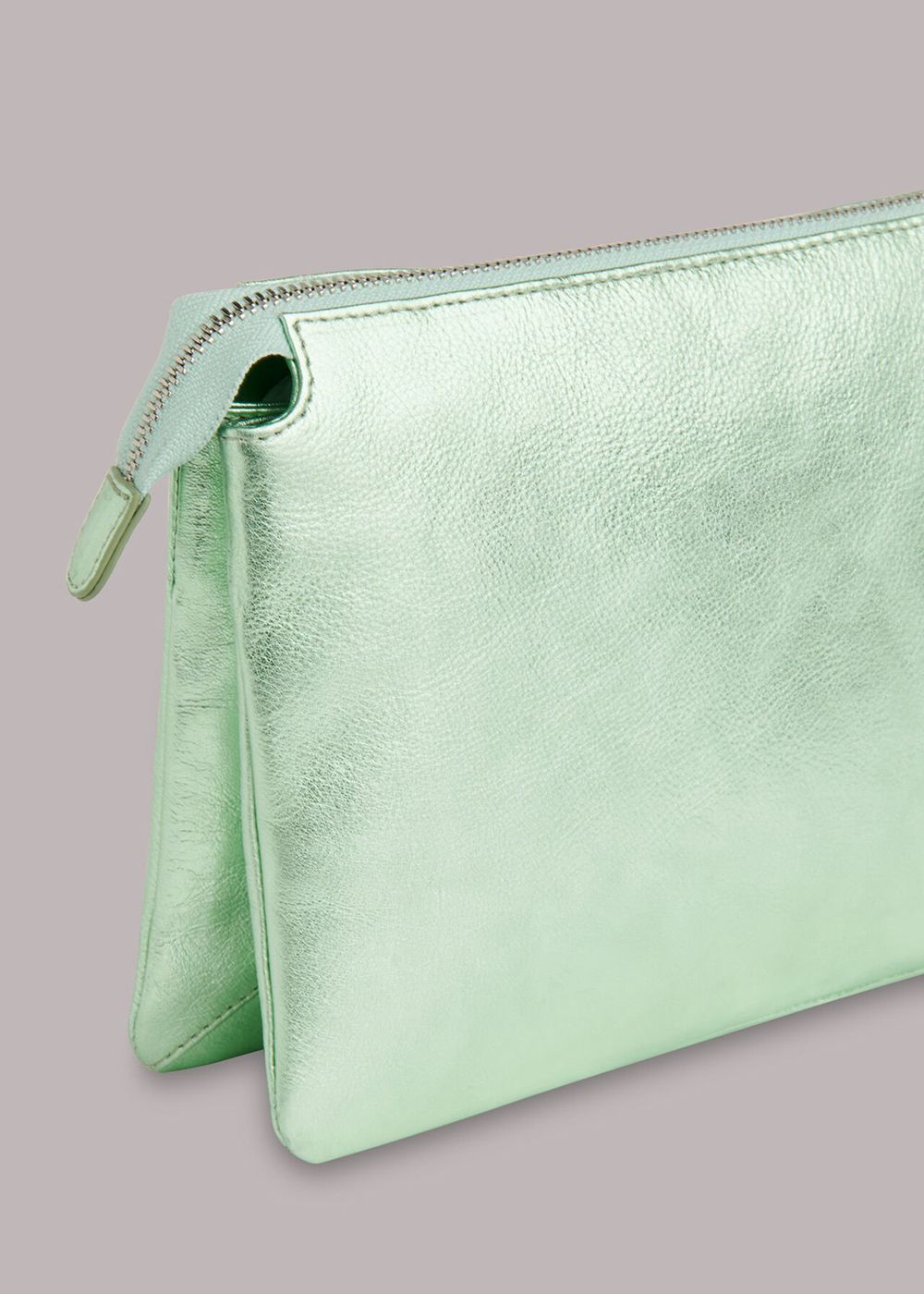 Whistles Elita Double Pouch Clutch Bags Green | US-19207XVHL