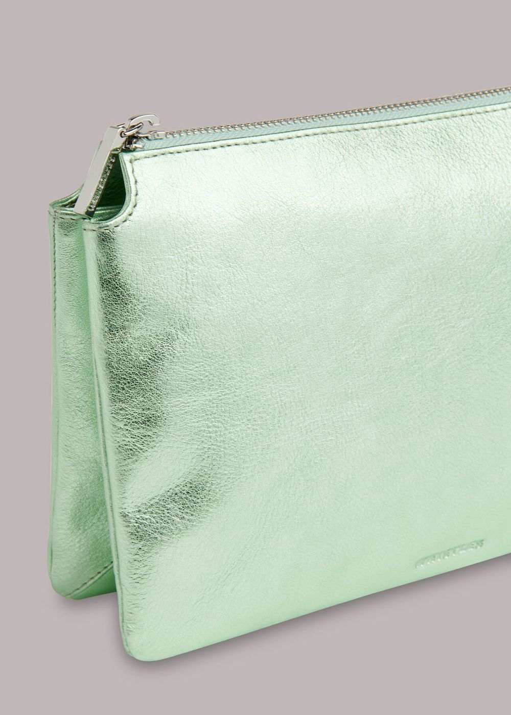 Whistles Elita Double Pouch Clutch Bags Green | US-19207XVHL