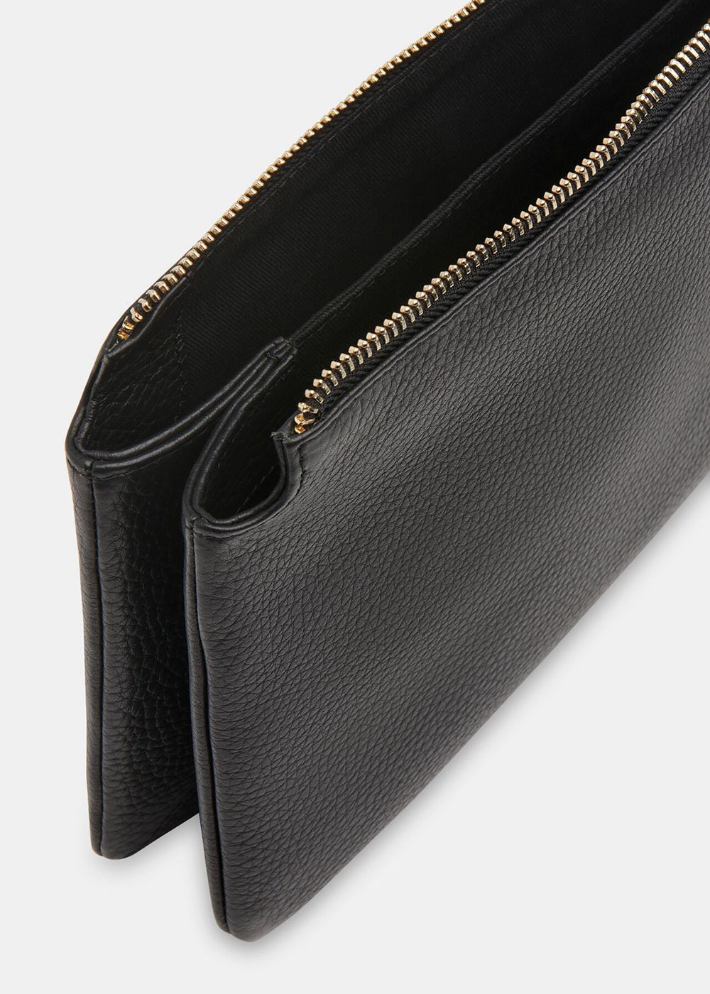 Whistles Elita Double Pouch Clutch Bags Black | US-20871TDAS