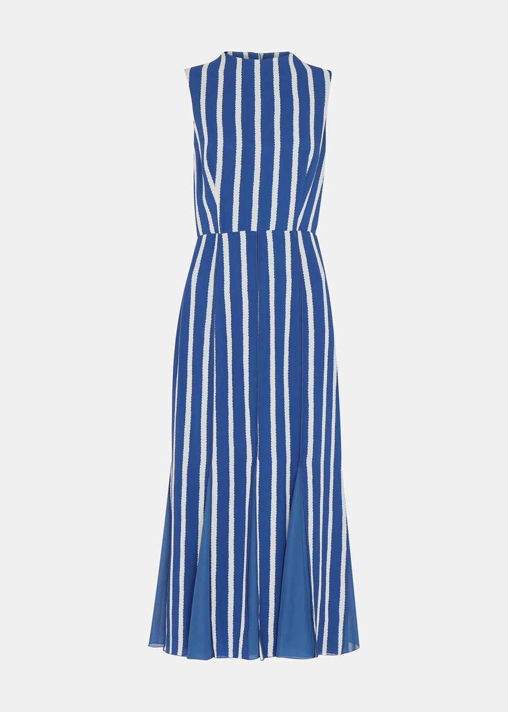 Whistles Eliza Stripe Print Midi Dress Blue / Multicolor | US-03587IWZL