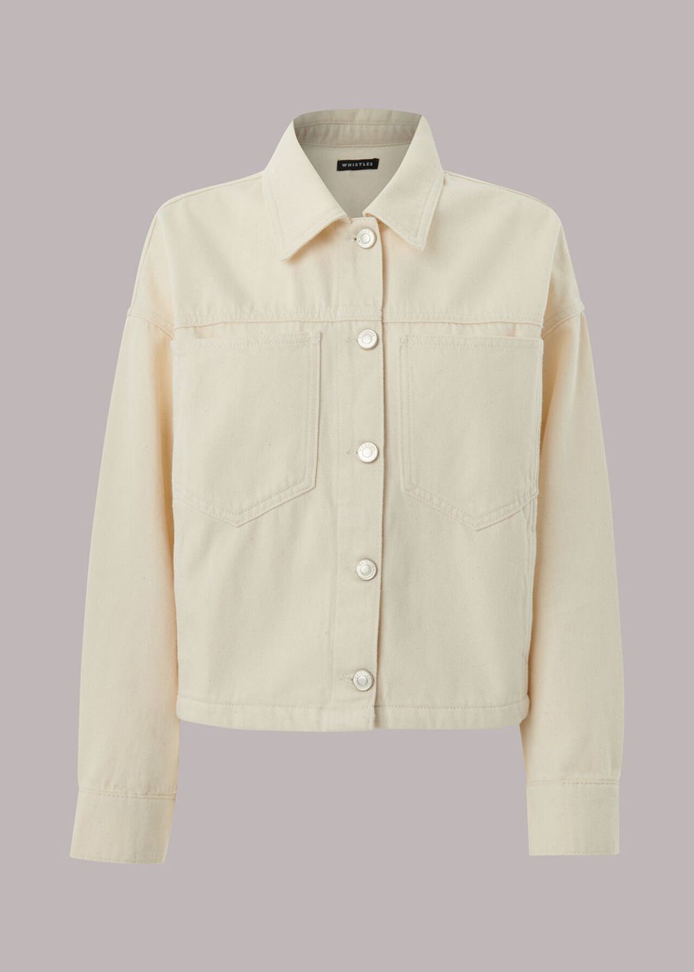 Whistles Ella Denim Jacket Beige | US-17580TYQA