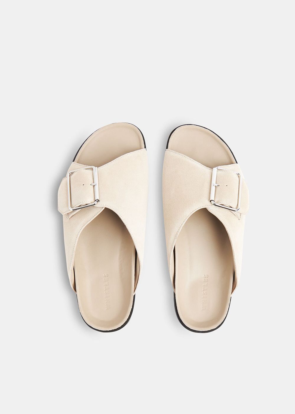 Whistles Ellery Buckle Slides Neutral | US-14937QBZT