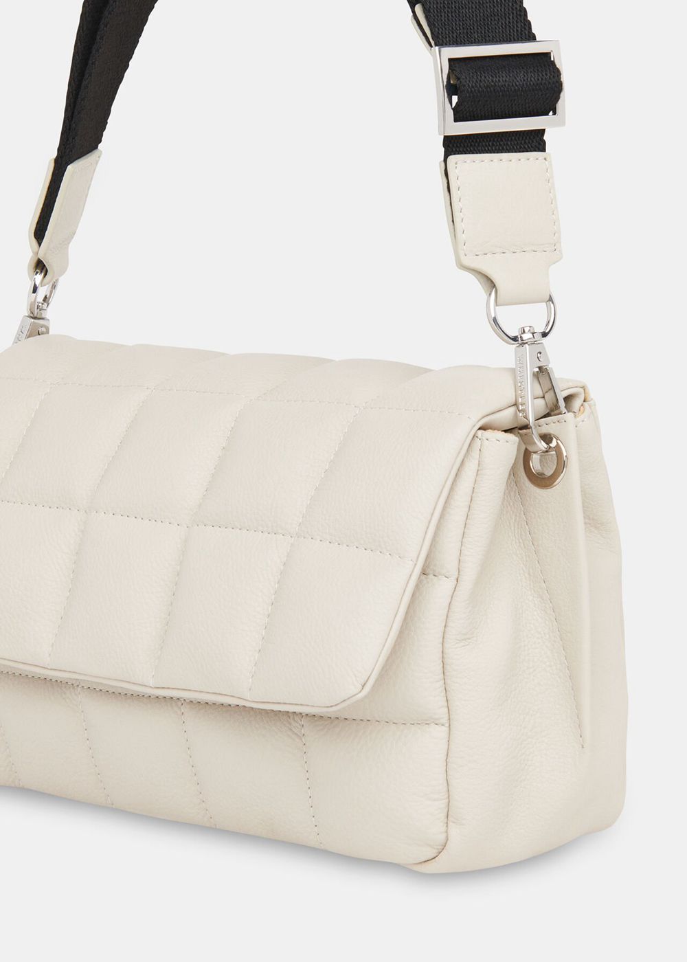 Whistles Ellis Quilted Crossbody Bag Grey | US-98034LVBJ