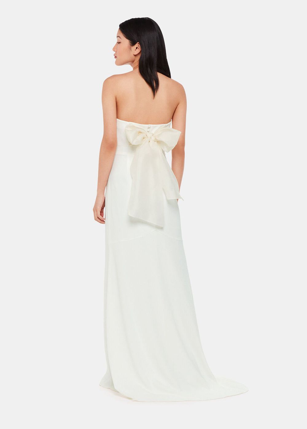 Whistles Ellis Strapless Wedding Dress White / Multicolor | US-79352AOZQ