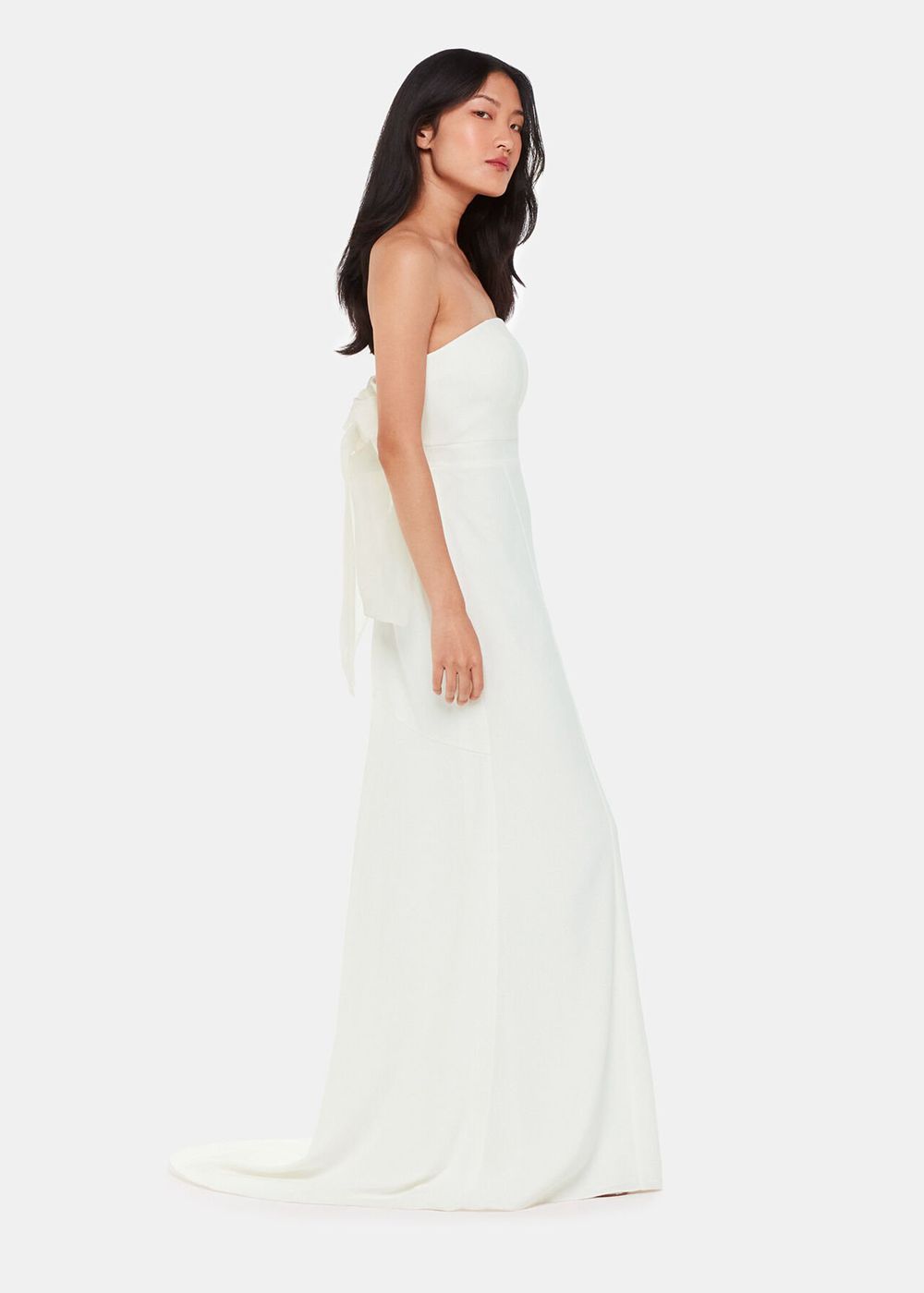 Whistles Ellis Strapless Wedding Dress White / Multicolor | US-79352AOZQ