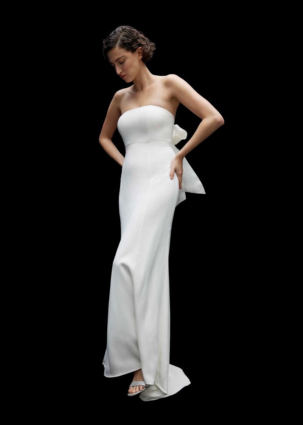 Whistles Ellis Strapless Wedding Dress White / Multicolor | US-79352AOZQ