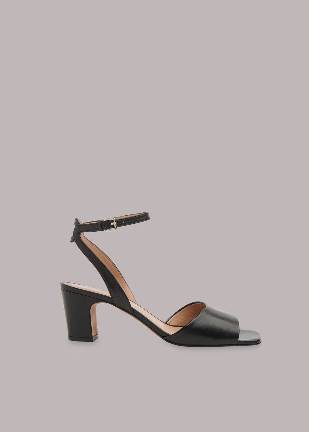 Whistles Emerson Block Heels Sandals Black | US-36251GSUF