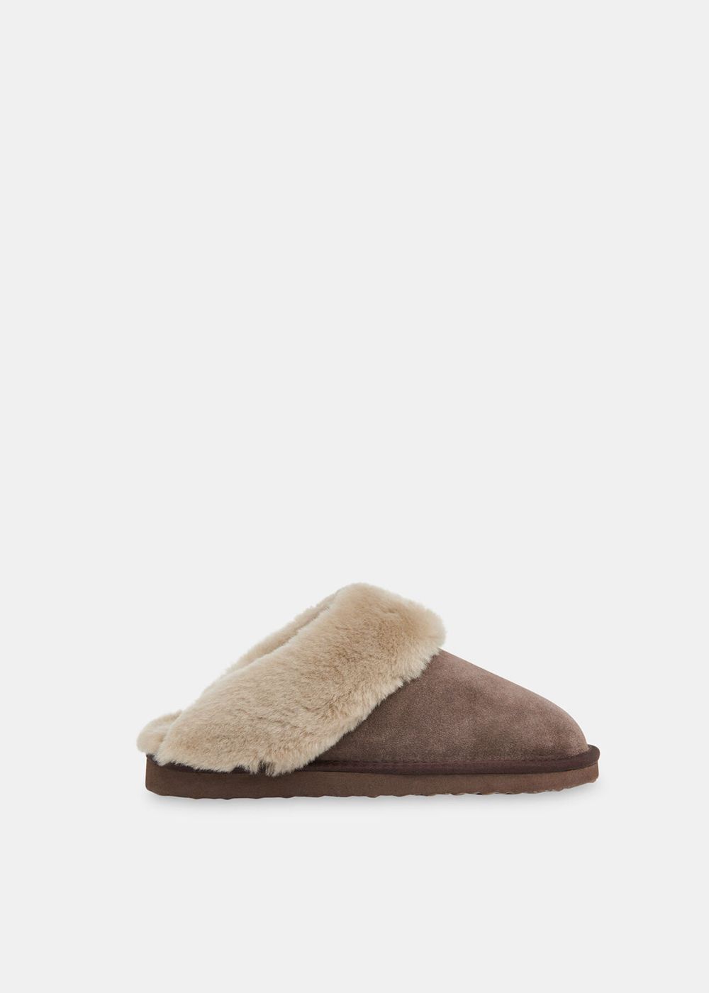 Whistles Emilia Cuff Slippers Grey Brown | US-17946OPDF