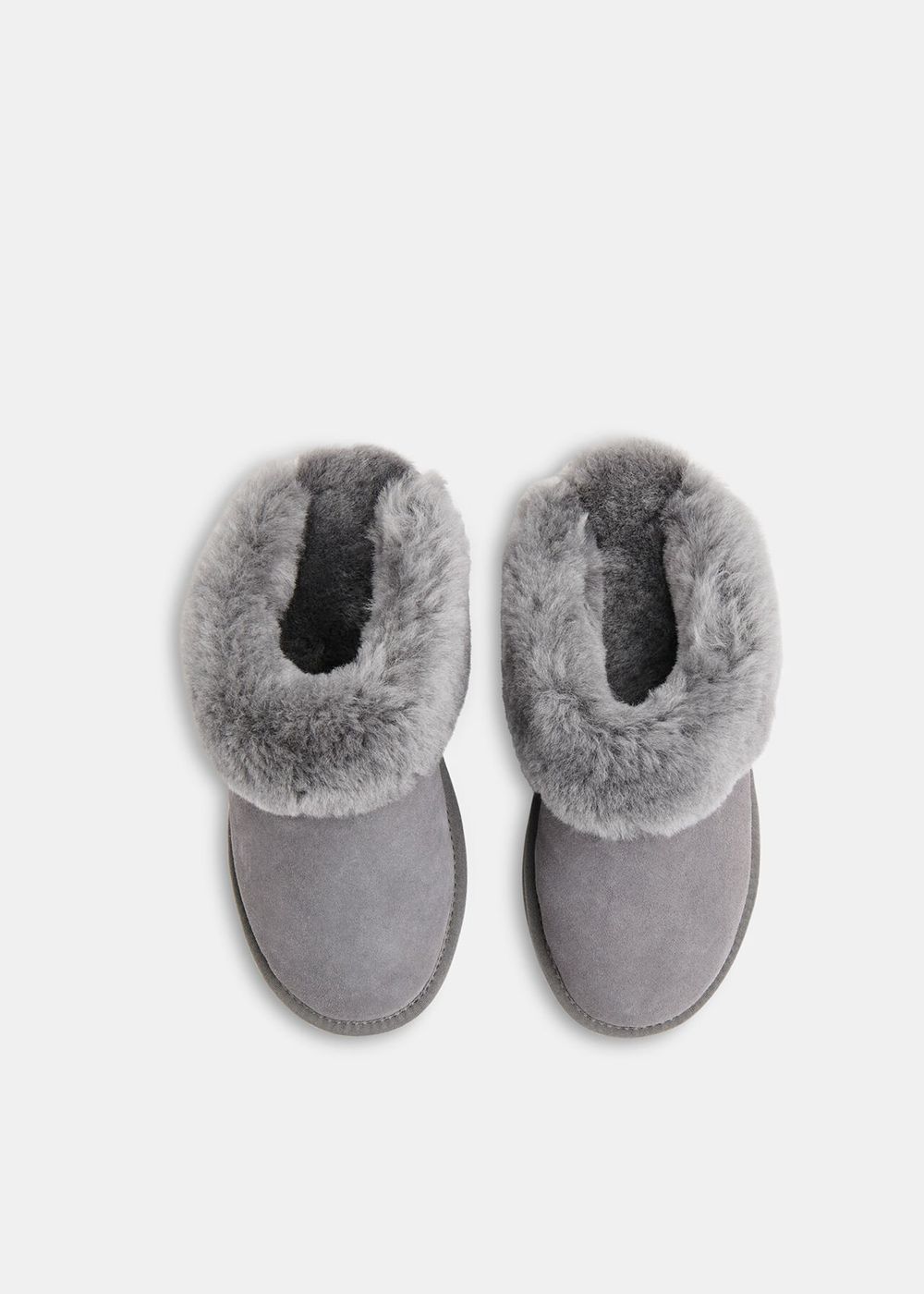 Whistles Emilia Cuff Slippers Grey | US-70425LKCY