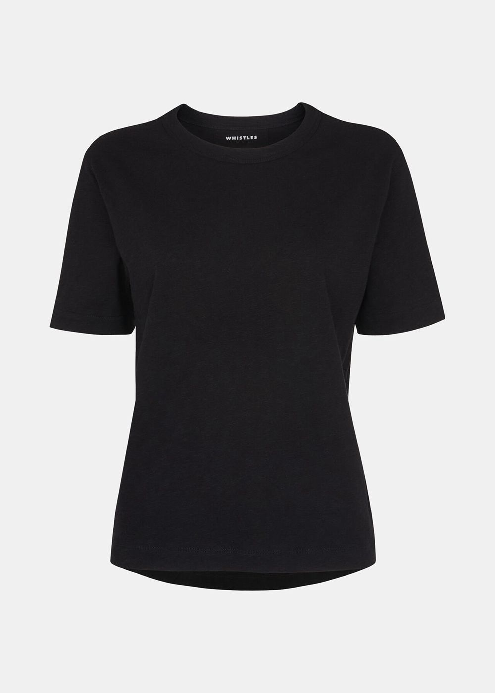 Whistles Emily Ultimate T-Shirt Black | US-79015TPBS