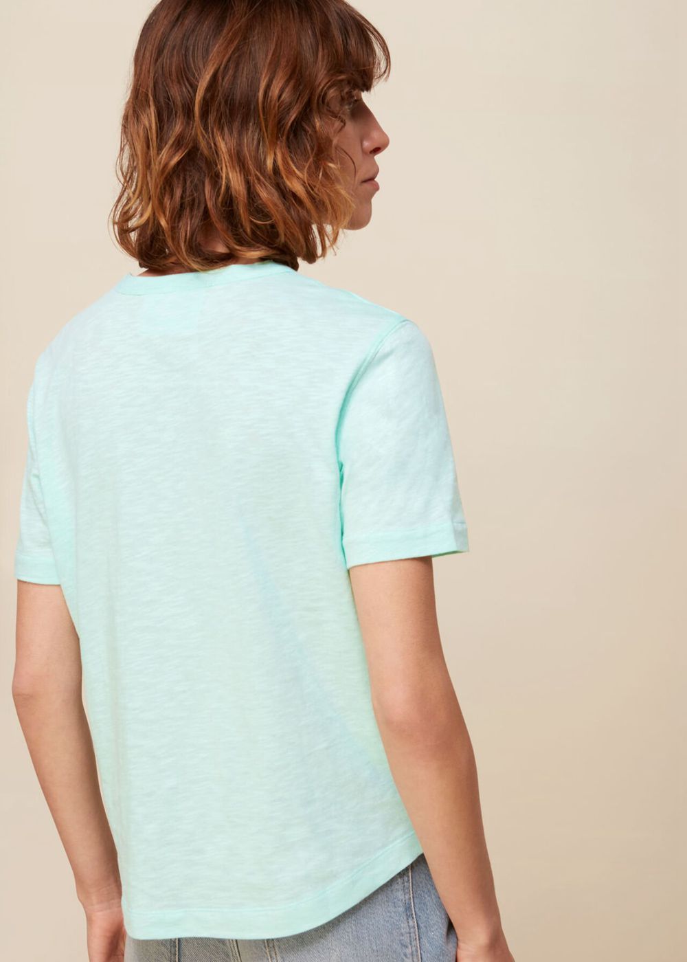 Whistles Emily Ultimate T-Shirt Mint | US-32071CYNQ