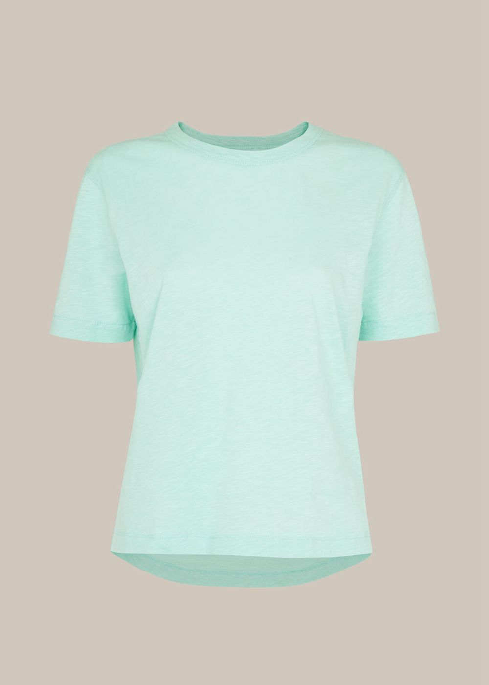 Whistles Emily Ultimate T-Shirt Mint | US-32071CYNQ