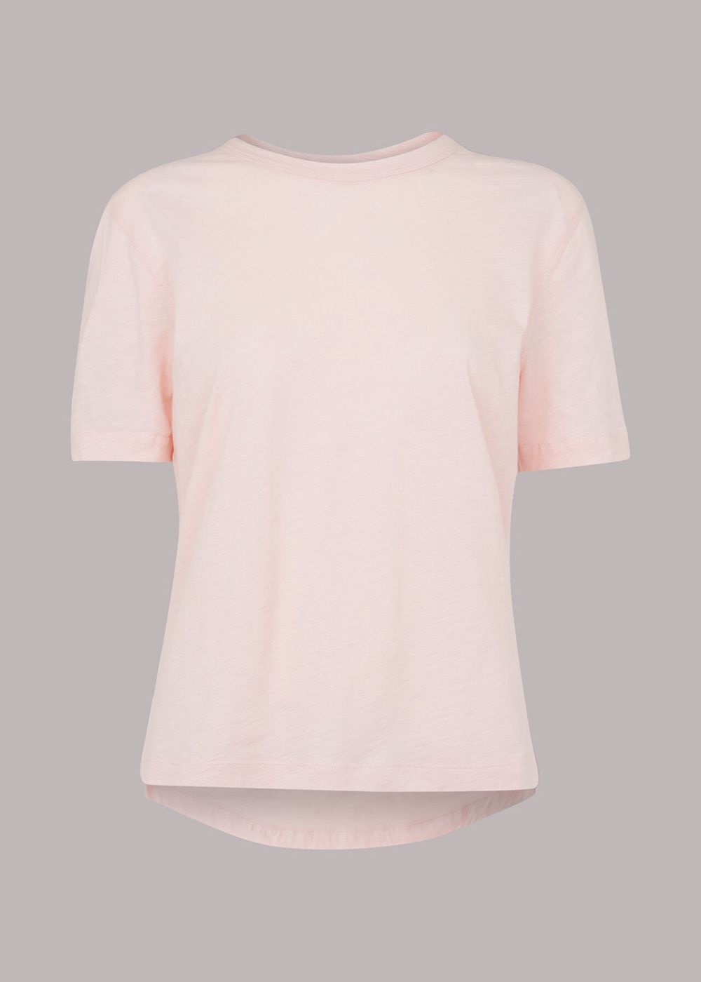 Whistles Emily Ultimate T-Shirt Pink | US-32819MZHY