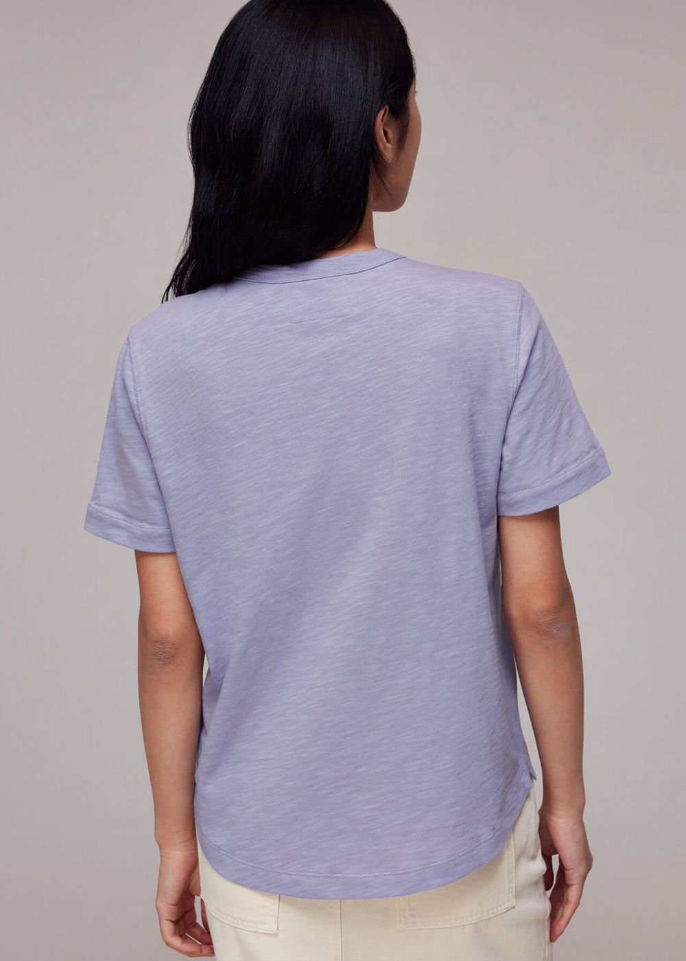 Whistles Emily Ultimate T-Shirt Purple | US-57632XWCM